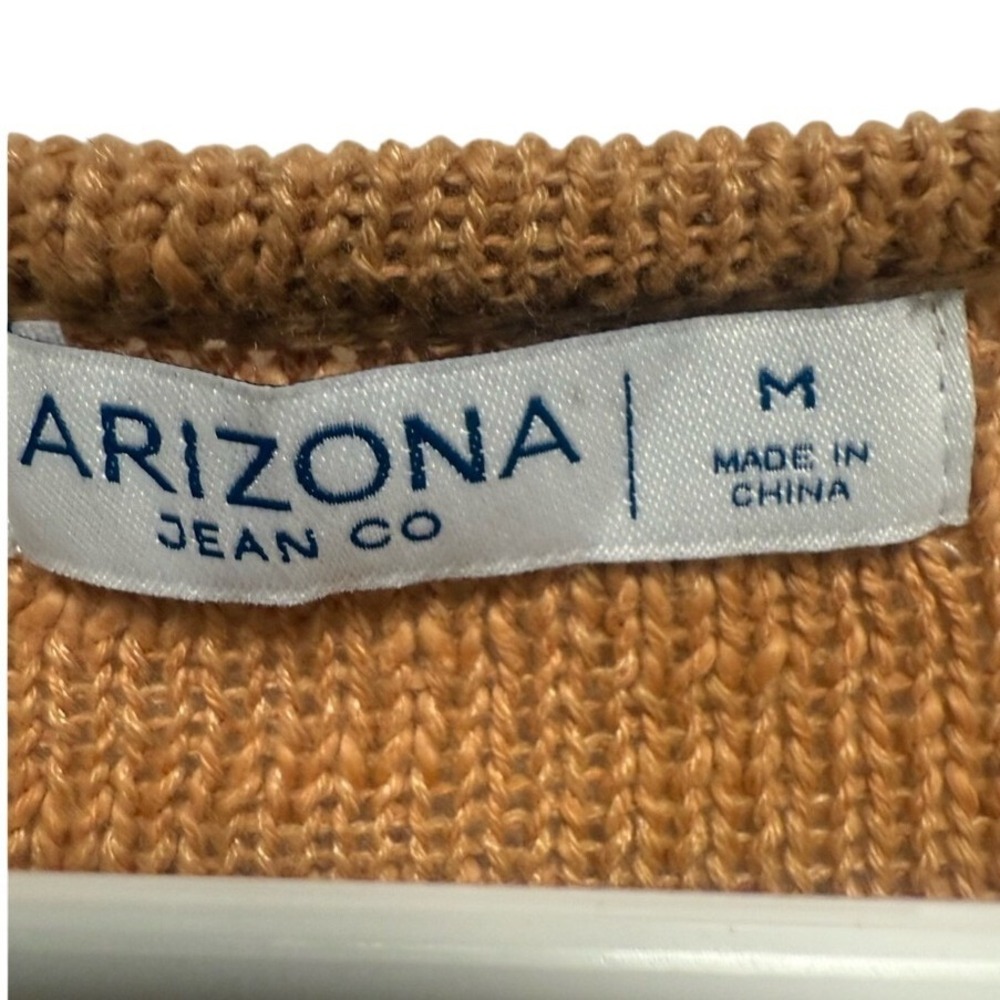 Arizona‎ Jean Company Tan Women's Cardigan Size M - Picture 2 of 10